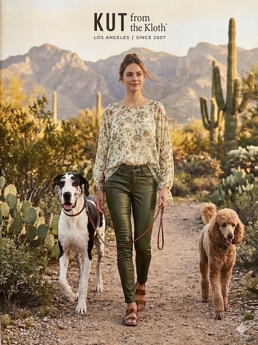 Kut from the Kloth Olive Green Skinny Jeans